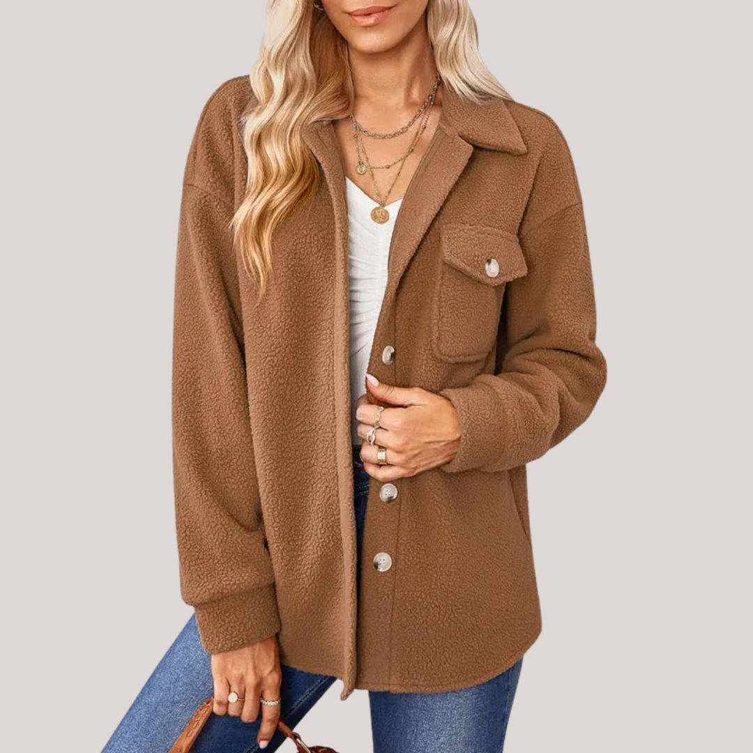 Renske™| Zachte Halflange Jas