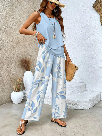 Danique™ l Vierkante Broek Met Bloemen