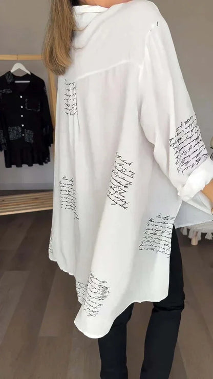 Kinsley™ l Blouse Met Letterprint