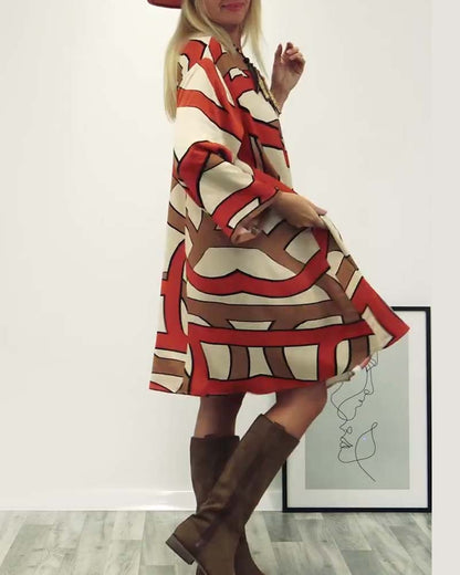 Destiny™ | Elegante Midi-jurk Met Print