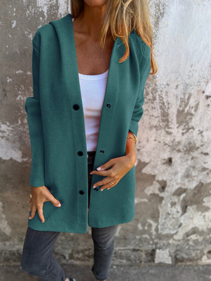 Noa™ | Relaxed Fit Hoodie met knopen