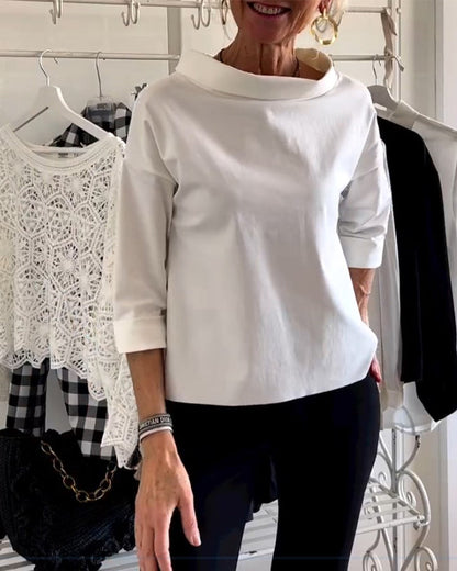Alicia™ | Elegante top met losse schildpadhals