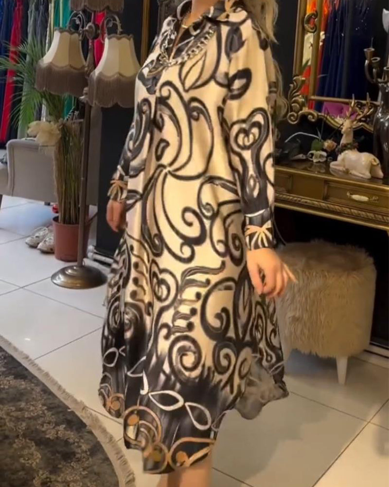 Lyanna™ | Losse en elegante jurk met print