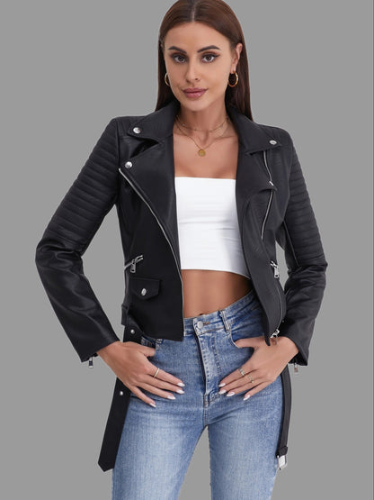 Neena™ | Dames Dames Biker Cropped Jas