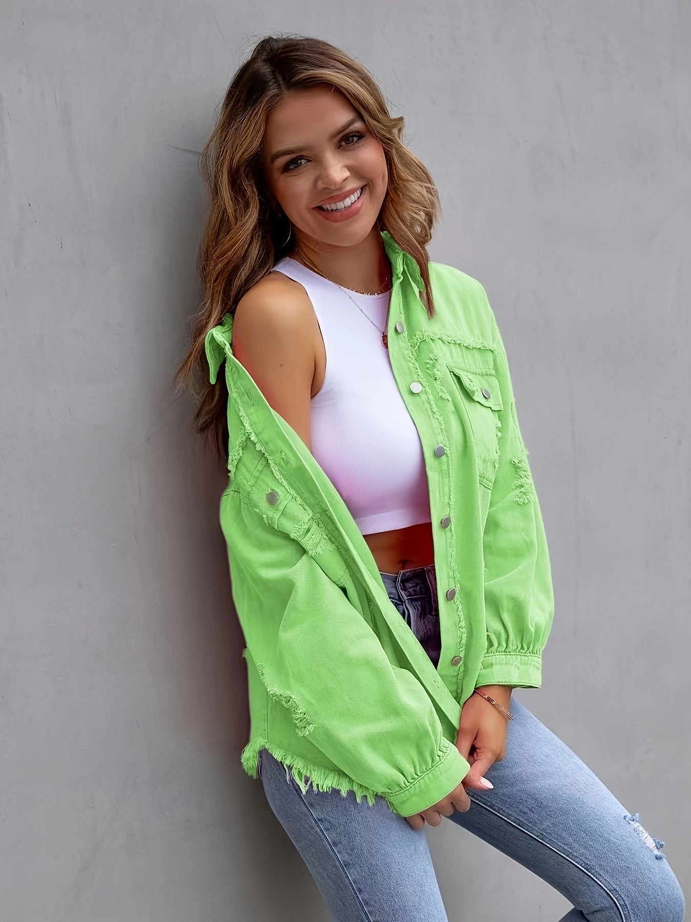 Leyla™ l Denim jack tijdloze lentestijl