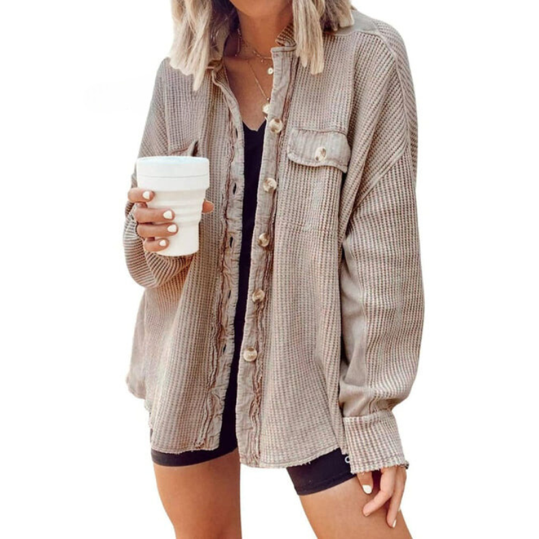 Trinity™ | Corduroy Jas Met Onregelmatige Kap