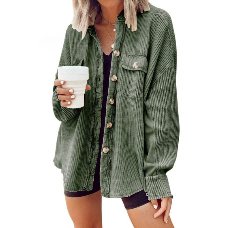 Trinity™ | Corduroy Jas Met Onregelmatige Kap