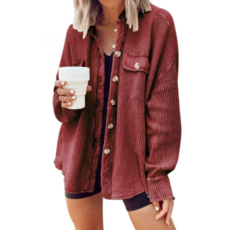 Trinity™ | Corduroy Jas Met Onregelmatige Kap