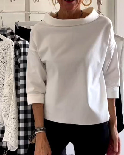 Alicia™ | Elegante top met losse schildpadhals