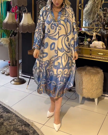 Lyanna™ | Losse en elegante jurk met print