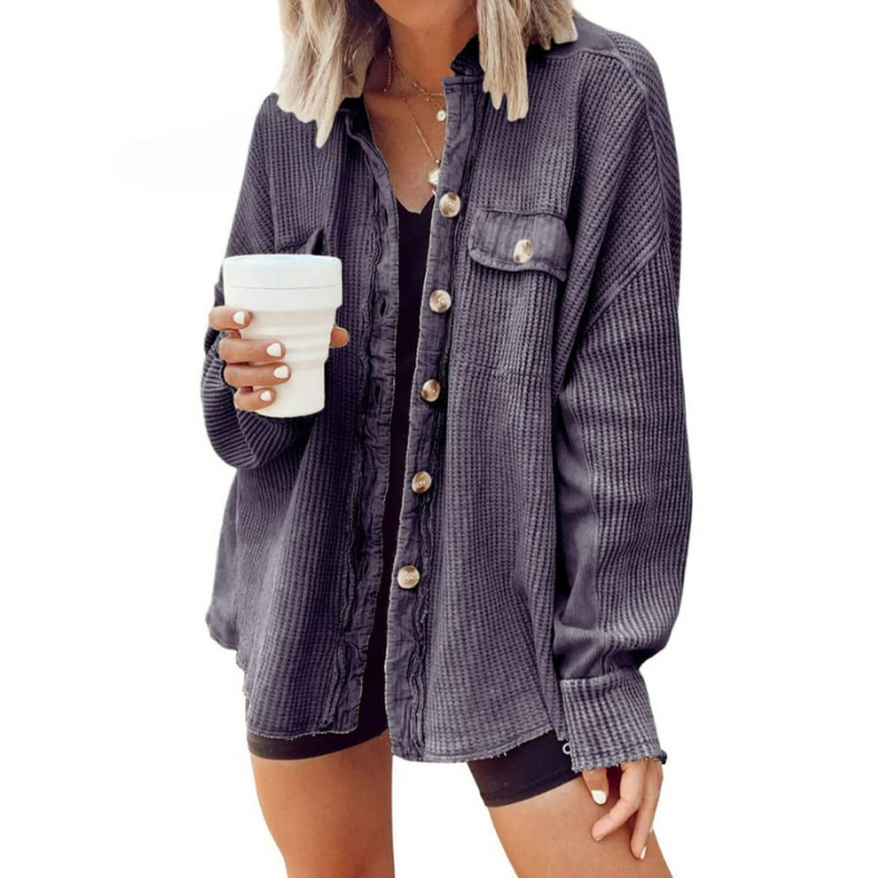 Trinity™ | Corduroy Jas Met Onregelmatige Kap