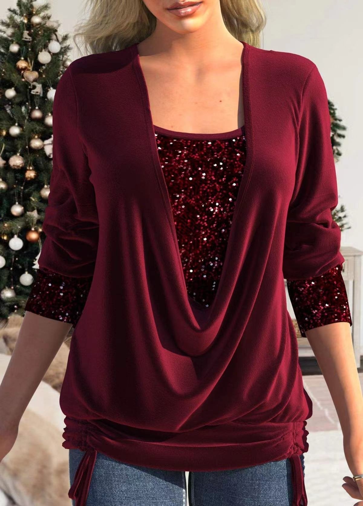 Genevieve™ | Pailletten glitter top