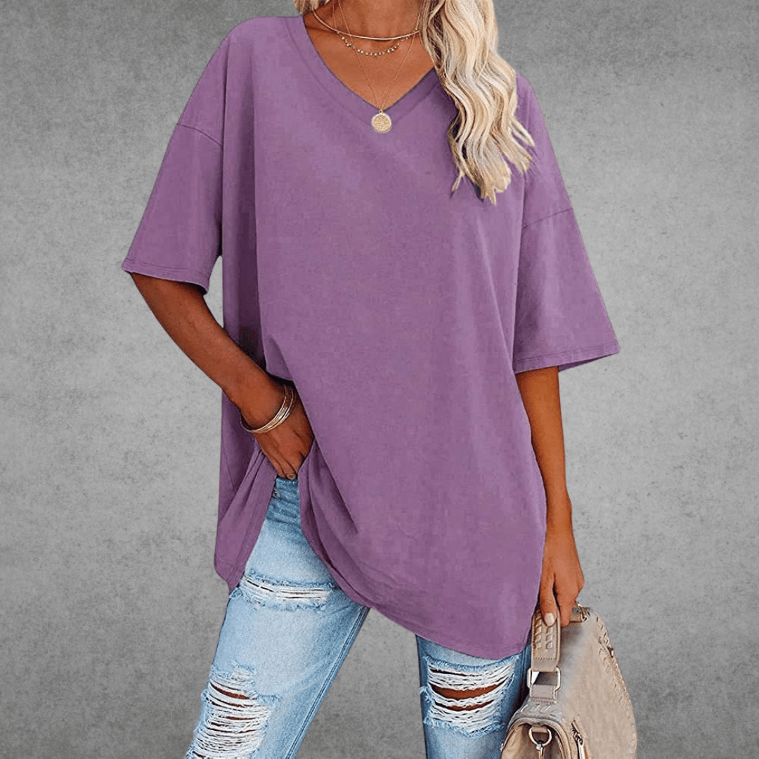 Nyla™ l Oversized V-hals Tee
