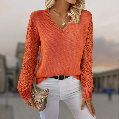Finley™ | Elegante Gebreide V-hals Top