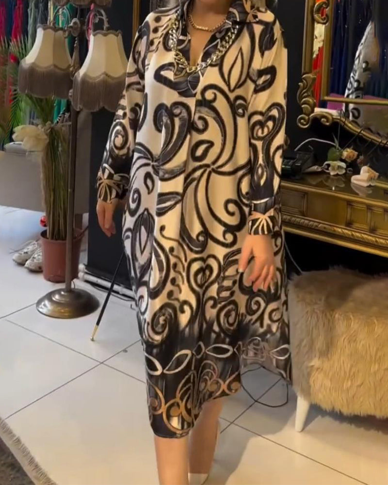 Lyanna™ | Losse en elegante jurk met print