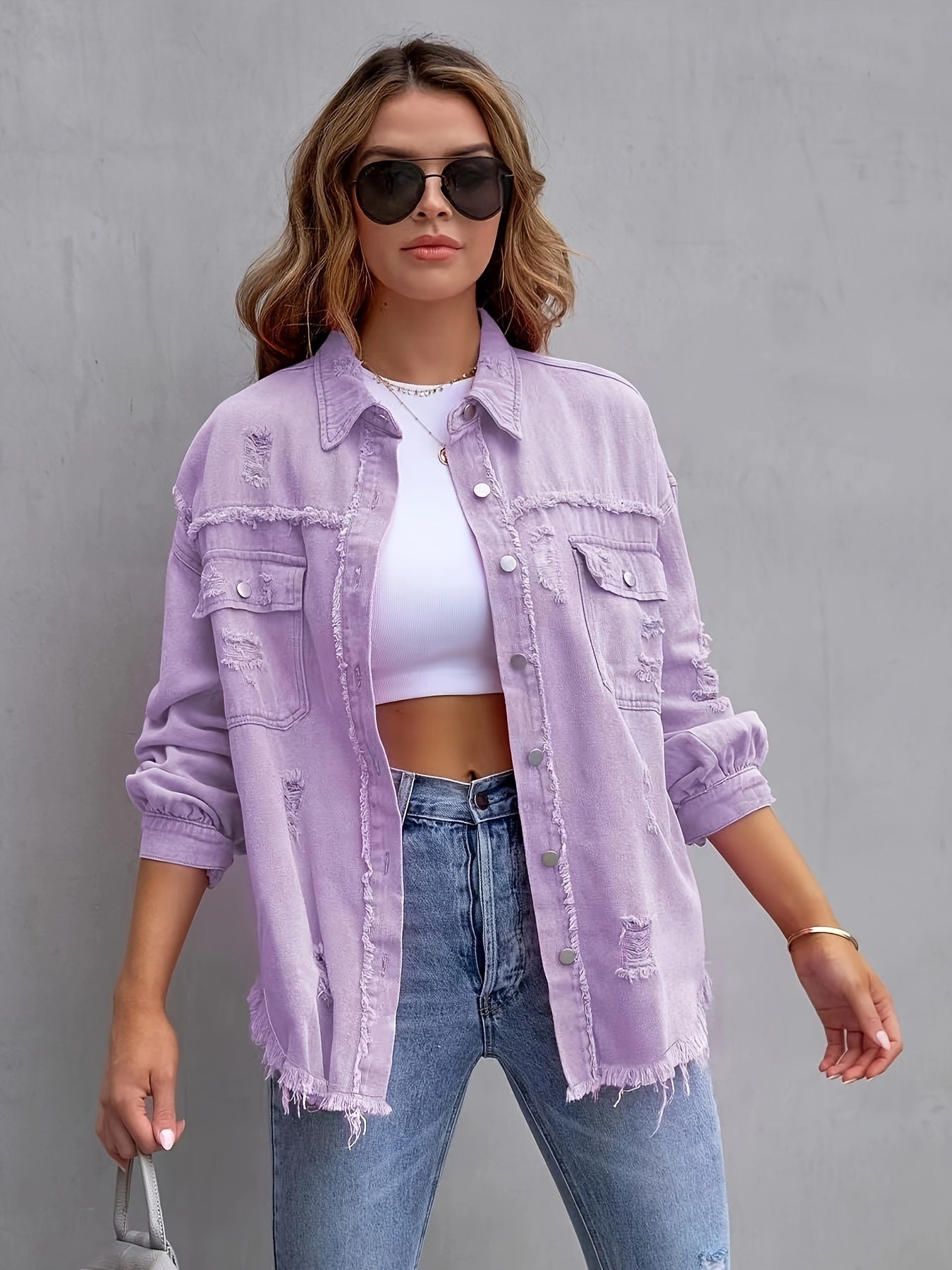 Leyla™ l Denim jack tijdloze lentestijl