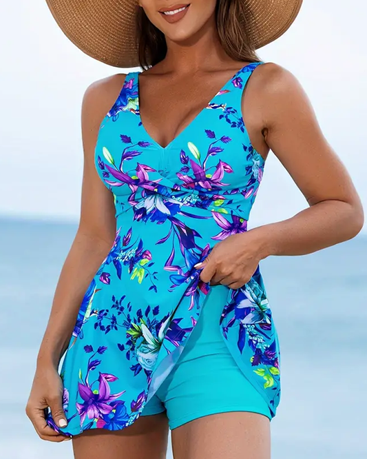 Fiora™ | Tankini met bloemenprint en bandjes