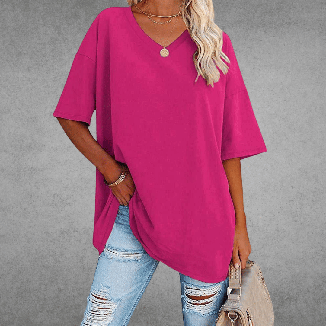 Nyla™ l Oversized V-hals Tee