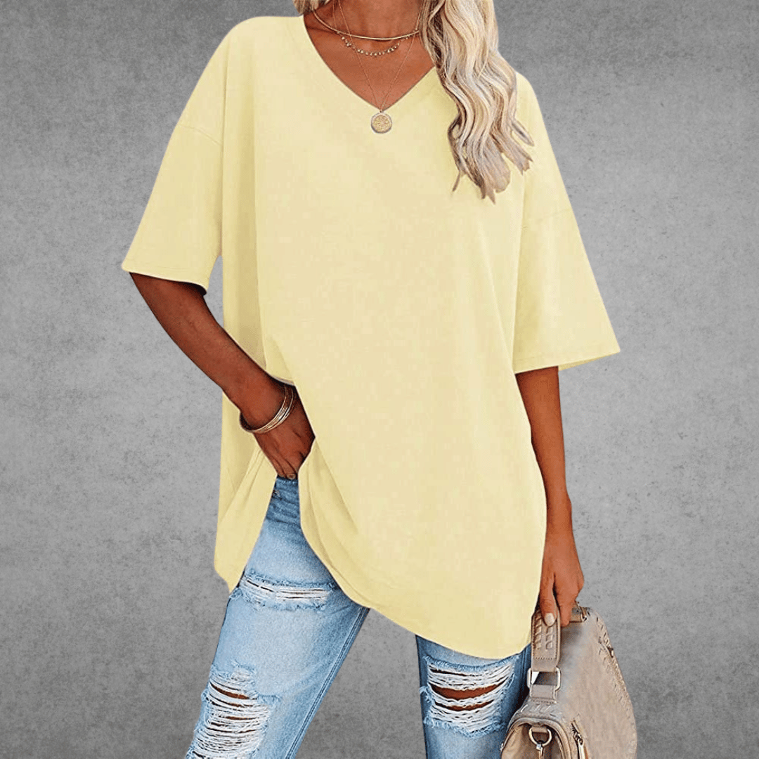 Nyla™ l Oversized V-hals Tee