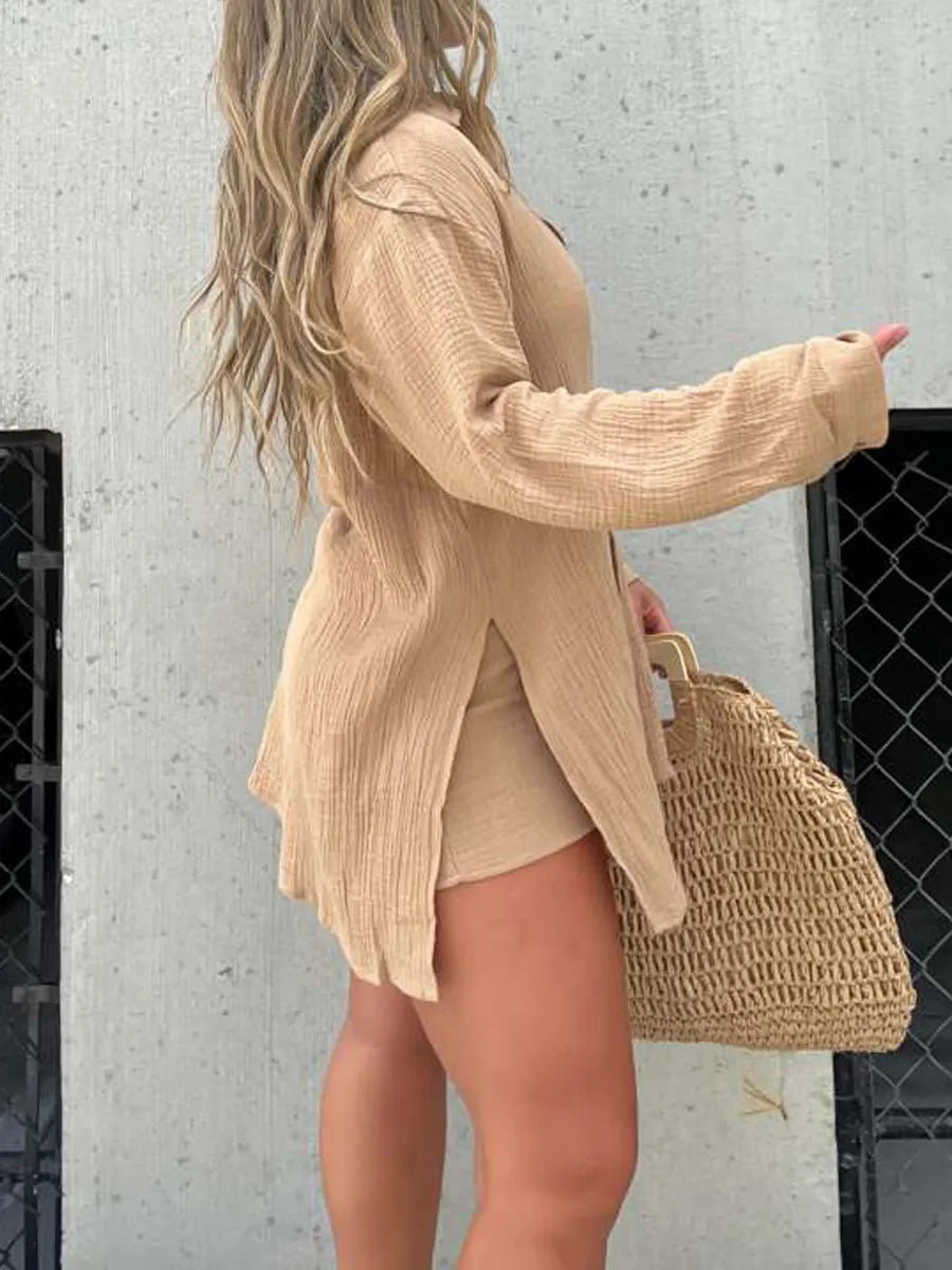 Willow™ | Comfortabel Katoenen Romper Jurk Set