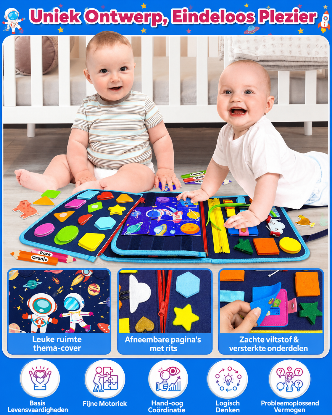 Montessori Busy Board - Voor Peuters