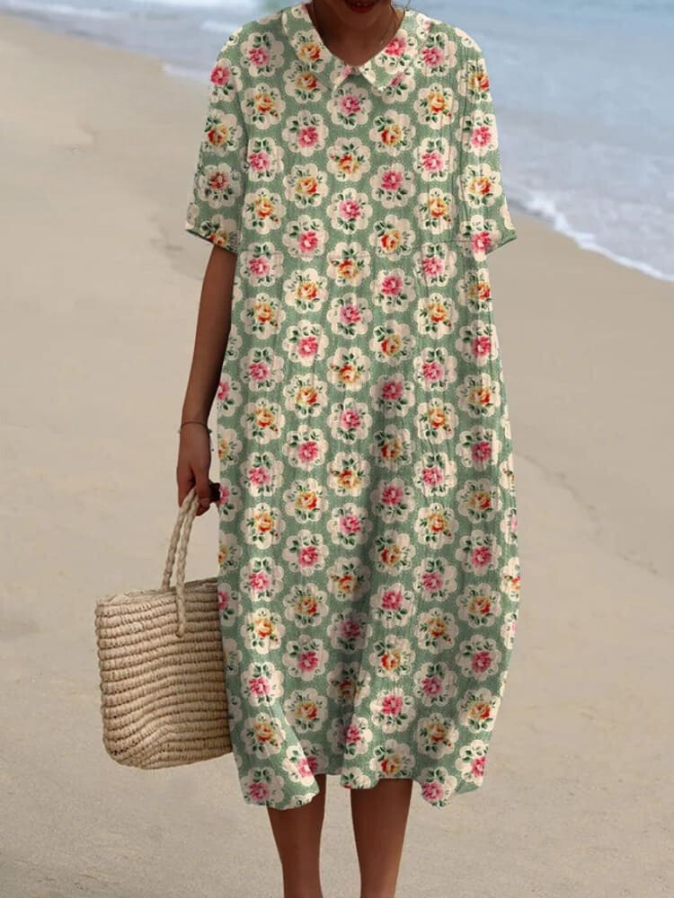 Zulia™ | Dames Vintage Bloemenprint Jurk