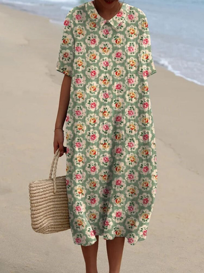 Zulia™ | Dames Vintage Bloemenprint Jurk