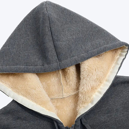 Lena™ l Met imitatiebont gevoerde jas met capuchon