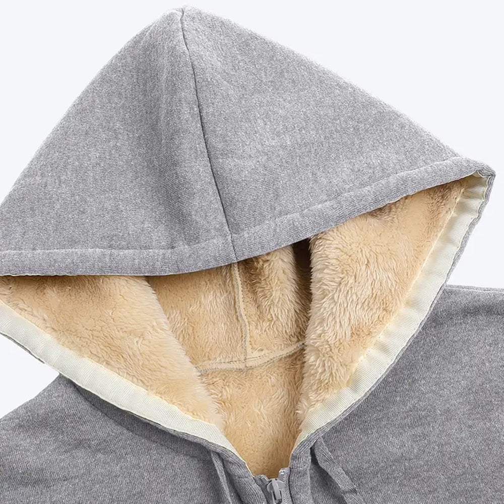 Lena™ l Met imitatiebont gevoerde jas met capuchon