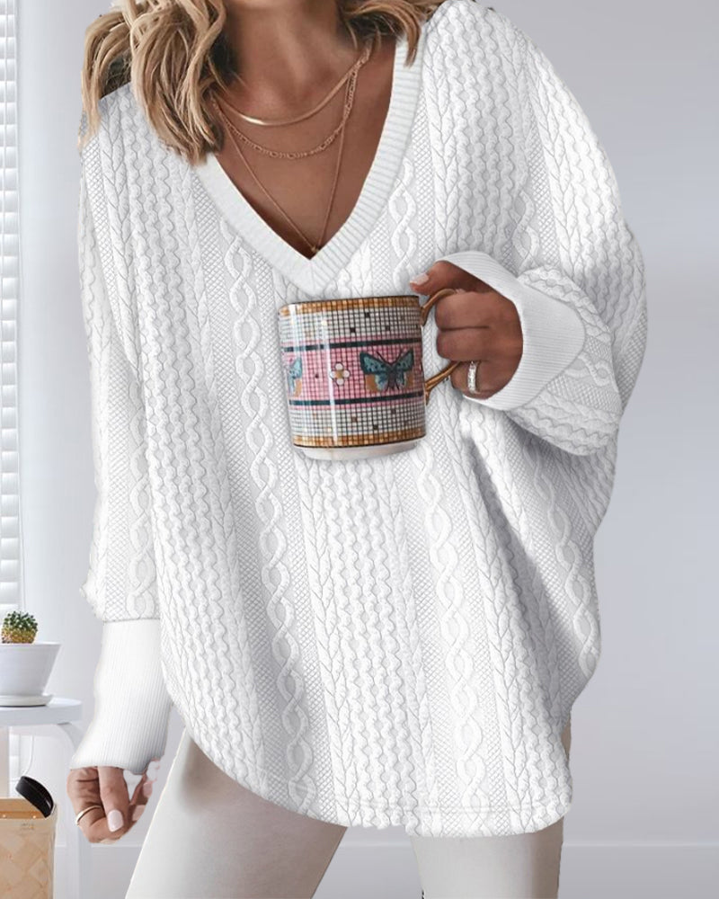 Wynter™ l  Sweater met losse V-hals