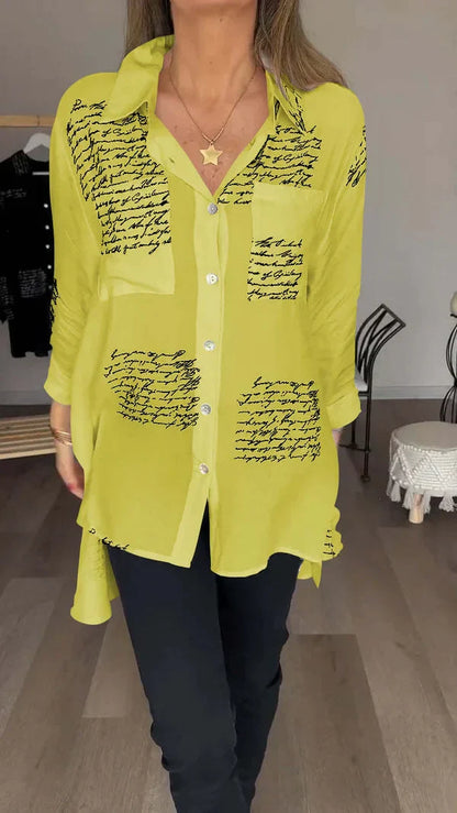 Kinsley™ l Blouse Met Letterprint