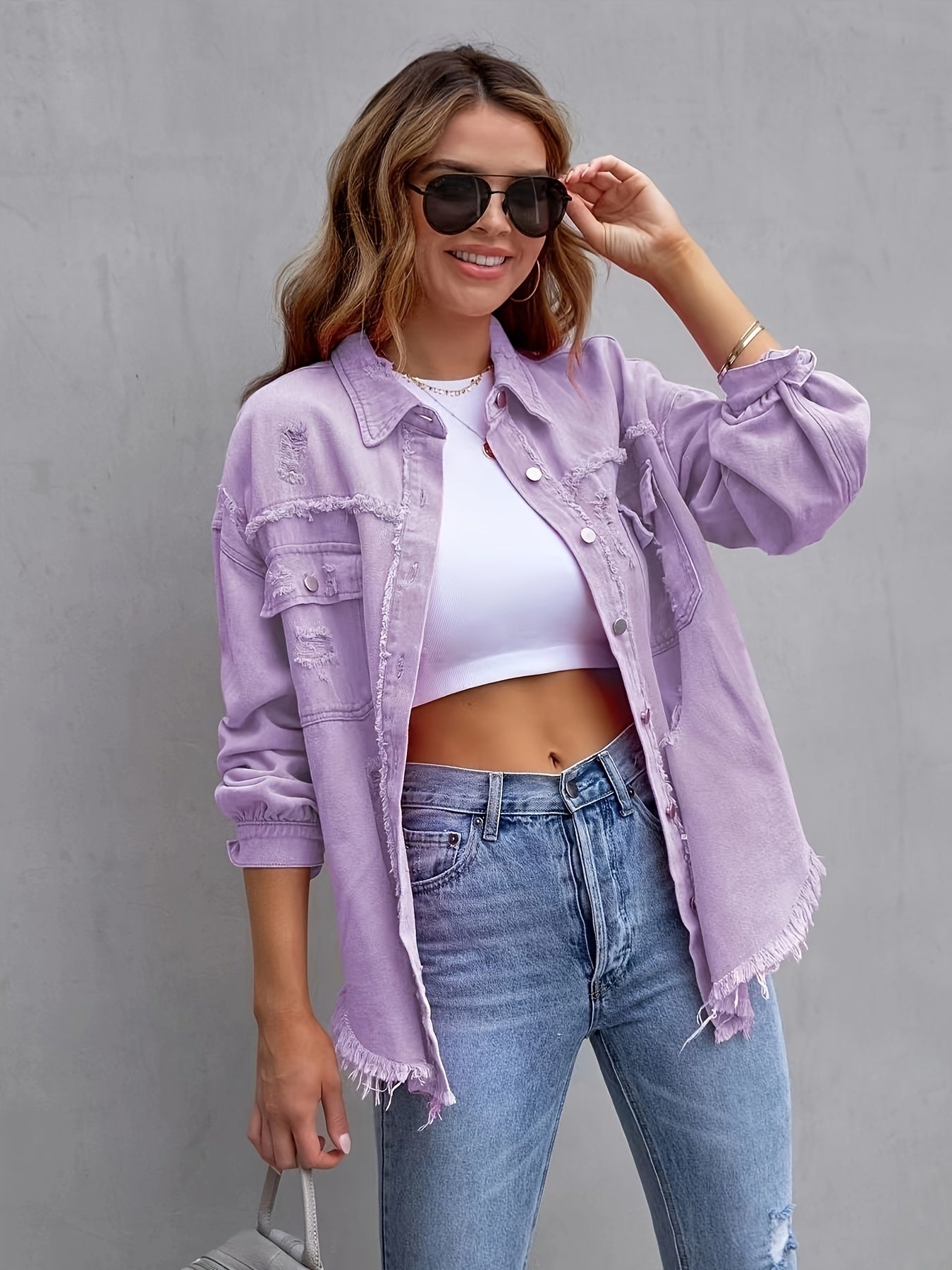 Leyla™ l Denim jack tijdloze lentestijl