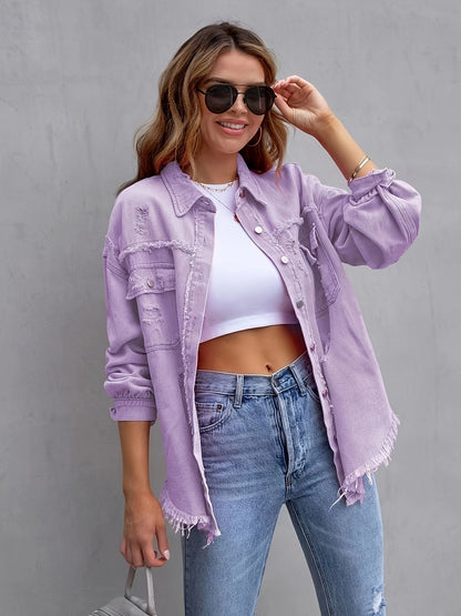 Leyla™ l Denim jack tijdloze lentestijl