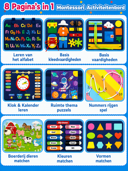 Montessori Busy Board - Voor Peuters