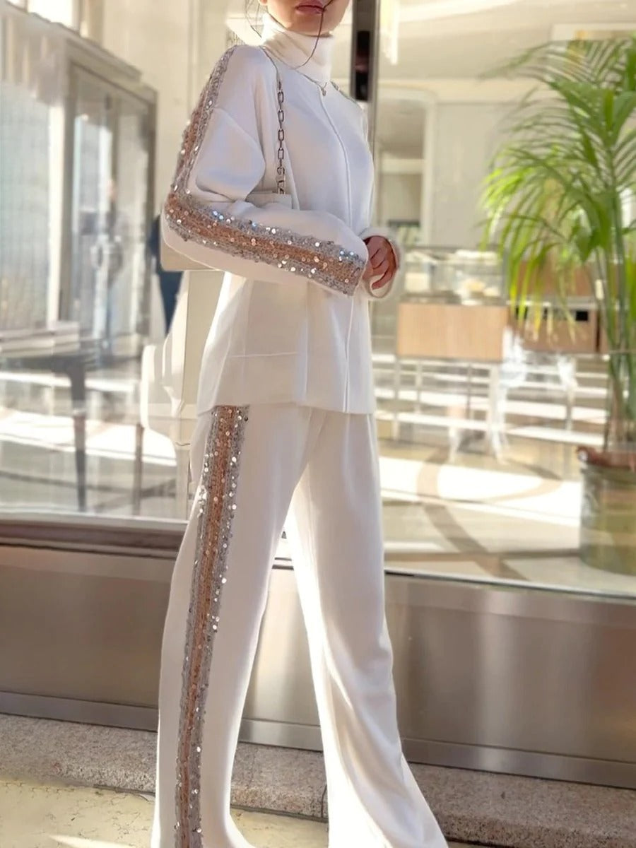 Mylah™ l Hoge Hals En Broek Set