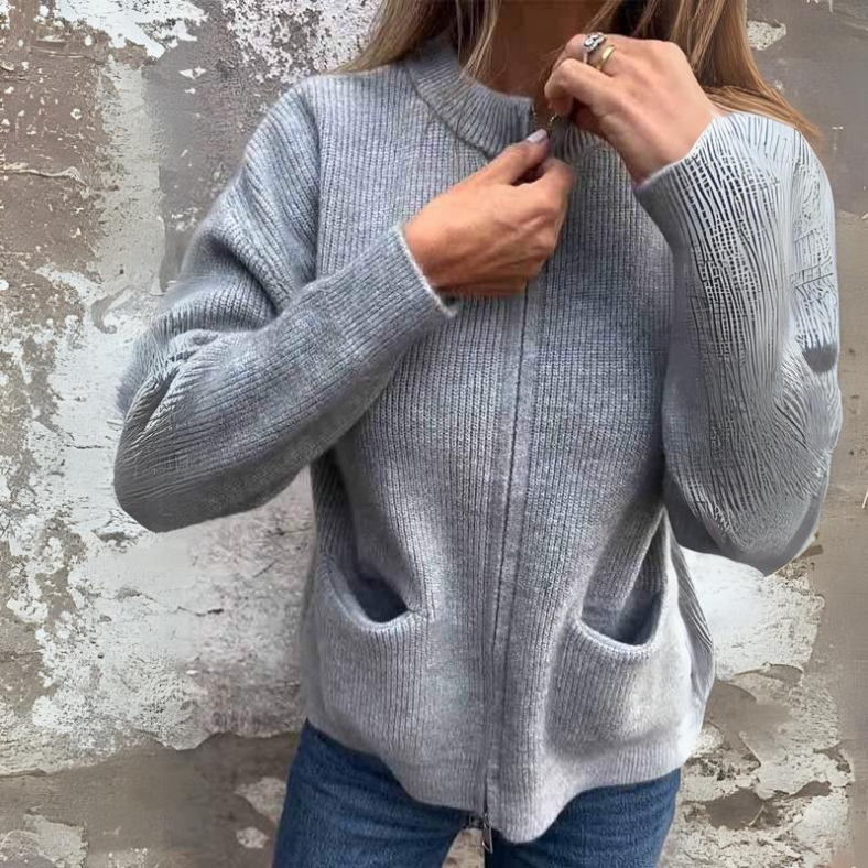Adelina™ | Gebreid Vest Met Rits