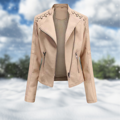 Leah™ l Premium Stijlvolle Leren Jack Voor Vrouwen