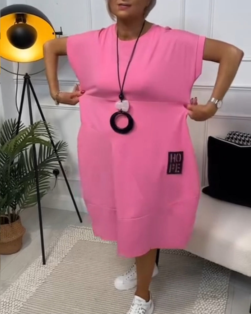 Sofie™ l Vrijetijdsjurk Met Korte Mouwen