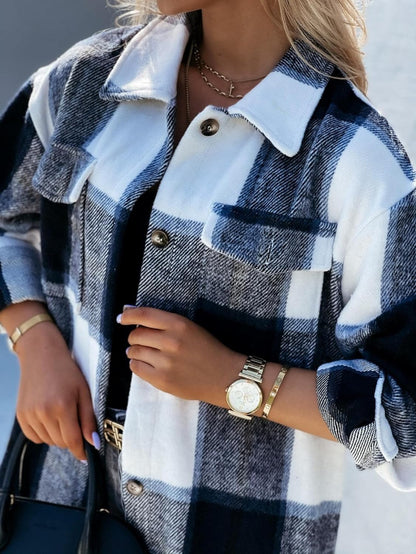 Jolia™ | Elegant geruit oversized vest