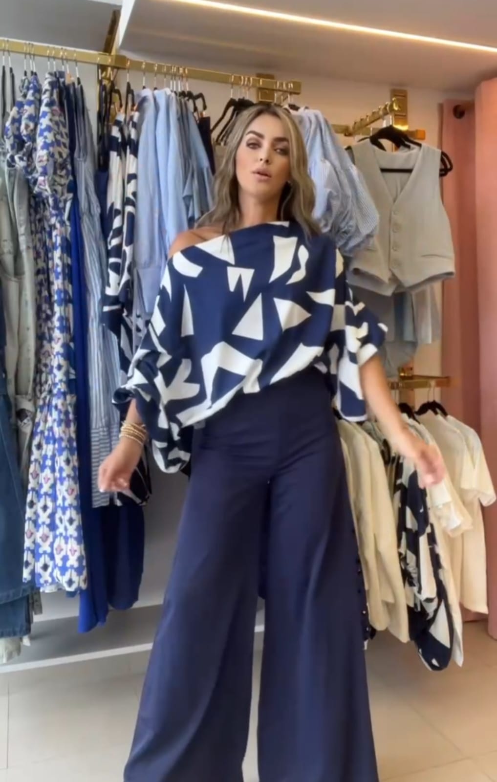 Megan™ |Casual bijpassende broeken set zonder schouder