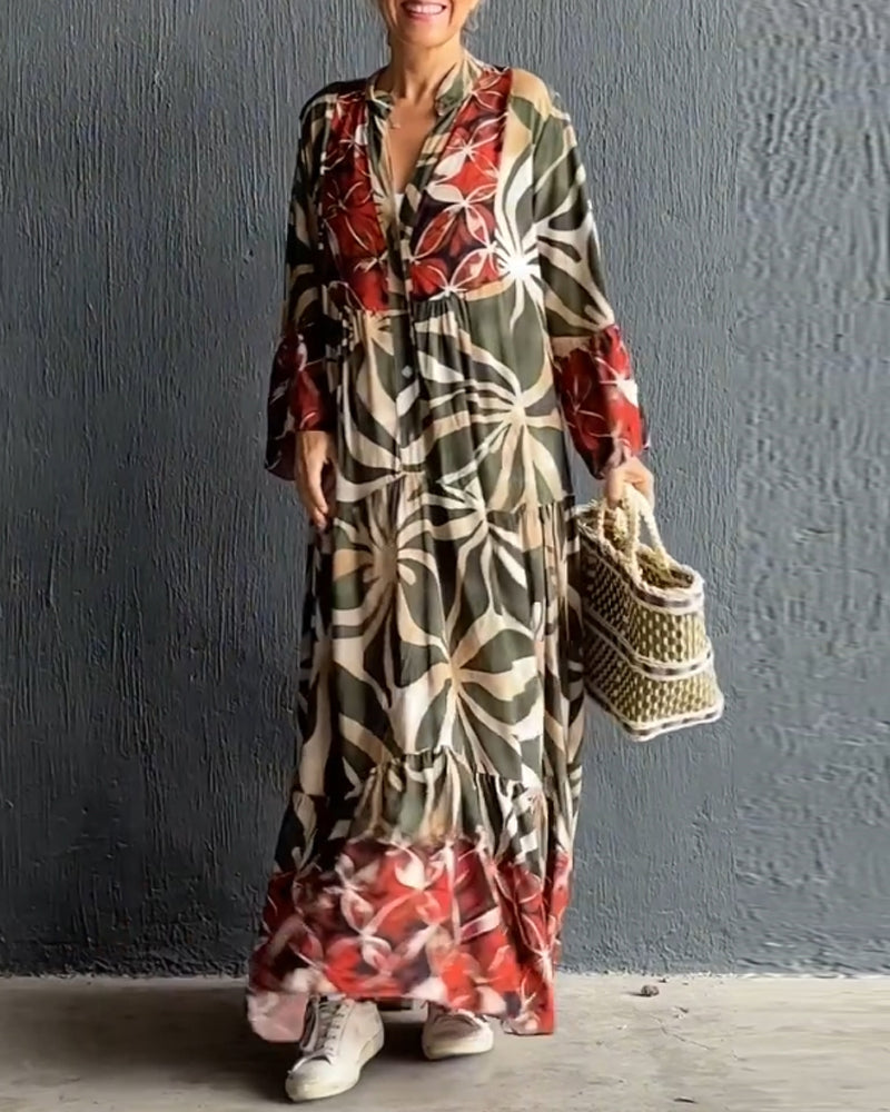 Vittoria™ | Losse Jurk Met Print