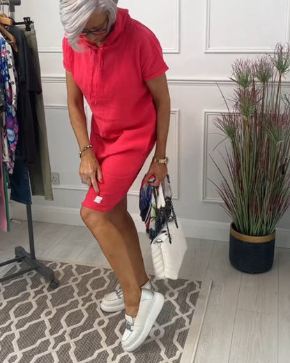 Kalani™ | Casual Effen Jurk Met Capucho