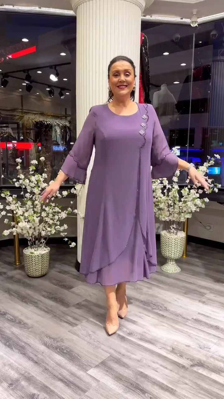 Nerisa™ | Moeiteloos elegante jurken in effen kleuren