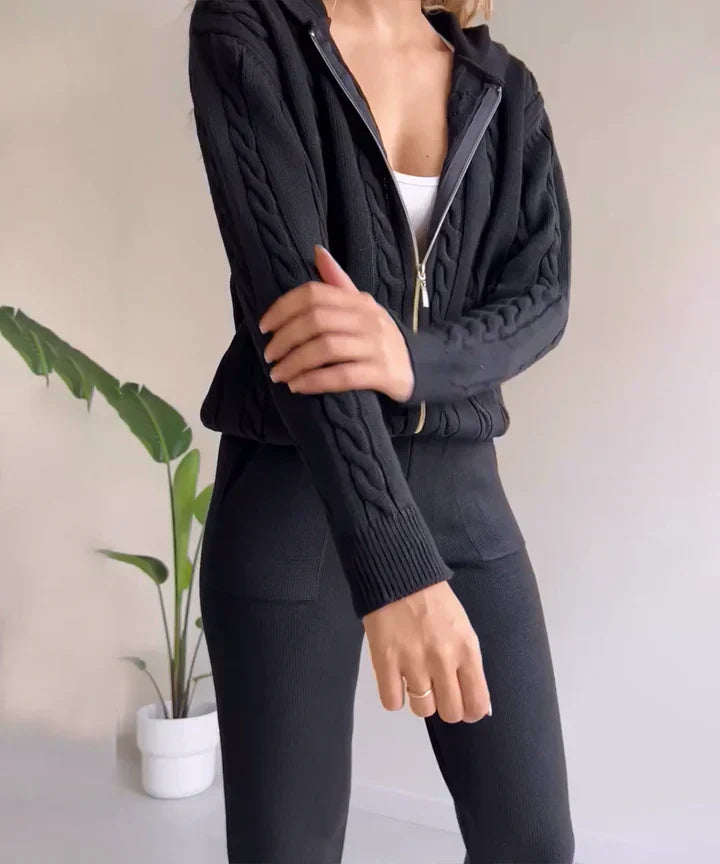 Pip™ | Tweedelige gebreide jacquard set