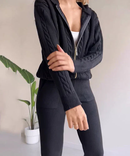 Pip™ | Tweedelige gebreide jacquard set