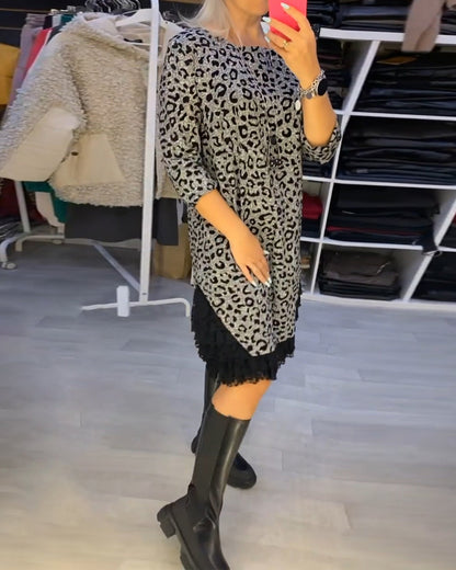 Esmira™ | Jurk Met Luipaardprint