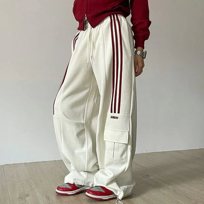 Sela™ l American retro wijde pijpen broek