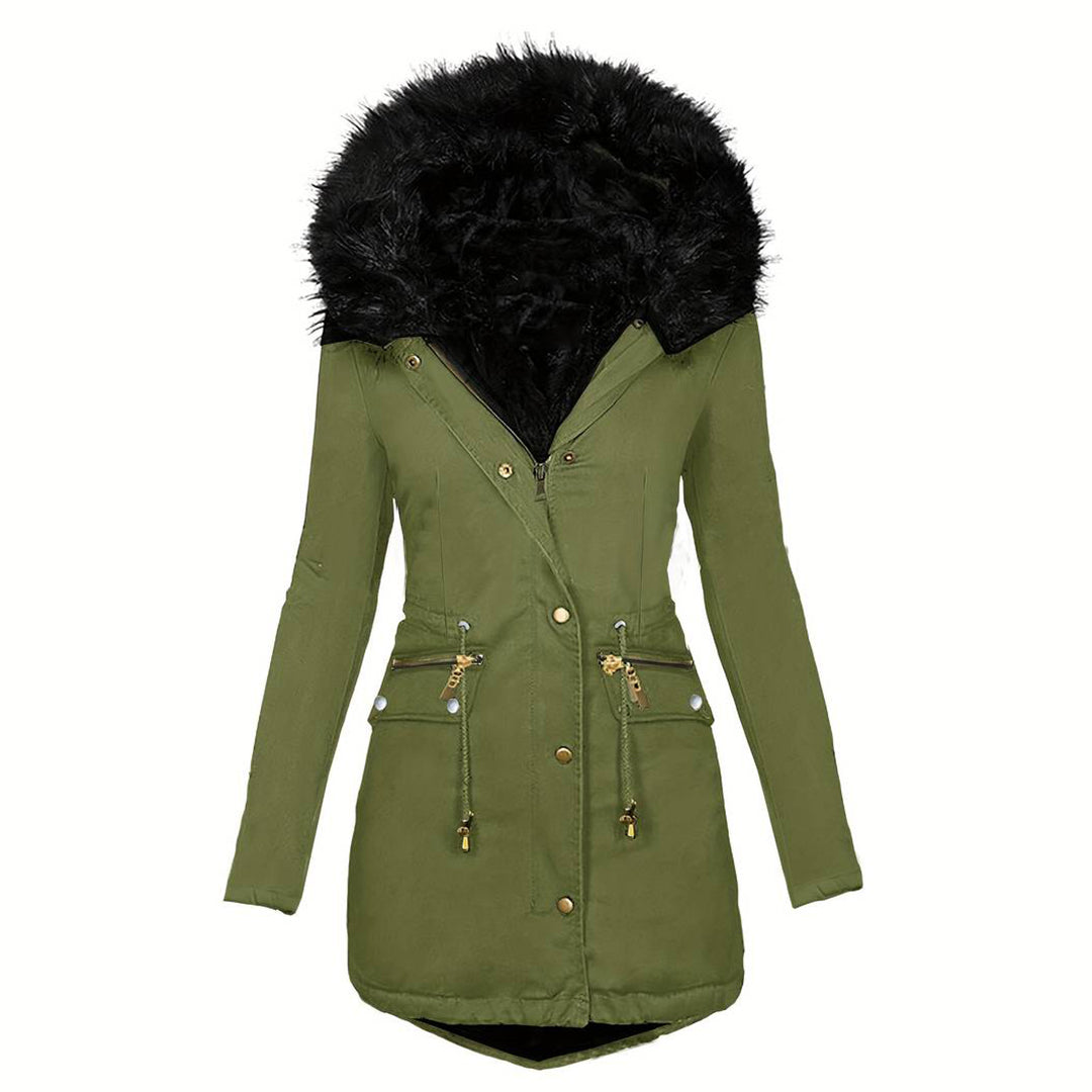 Elora™ |  Stijlvolle Dames Winterjas Met Capuchon