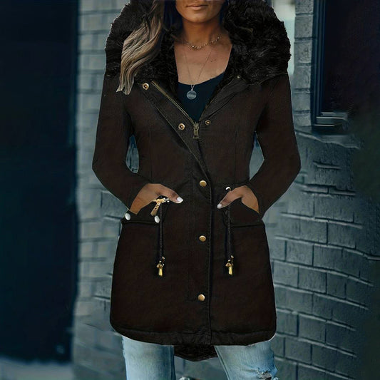 Elora™ |  Stijlvolle Dames Winterjas Met Capuchon