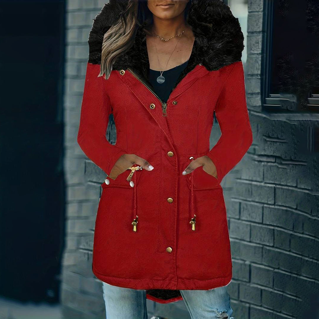 Elora™ |  Stijlvolle Dames Winterjas Met Capuchon